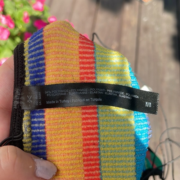 Urban Outfitters Out From Under Seamless Ribbed Multi Colour Crop Top - Picture 5 of 5